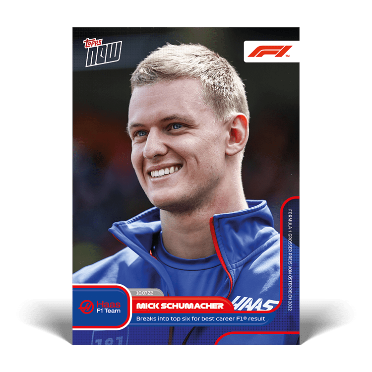 2022 TOPPS Now Formula 1 Racing Cards - 040 - Front
