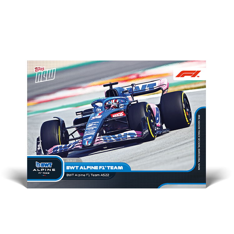 2022 TOPPS Now Formula 1 Racing Cards - P08 - Front
