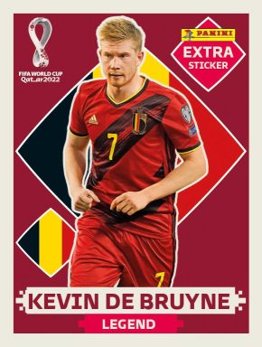 PANINI FIFA World Cup Qatar 2022 Sticker Kollektion - Extra-Sticker Base de Bruyne