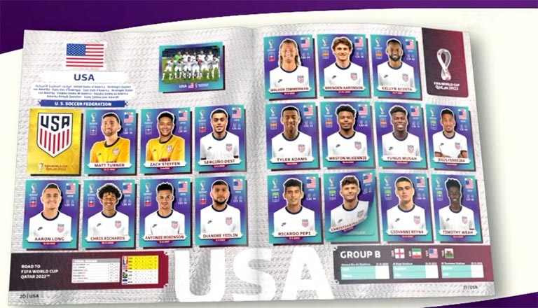 PANINI FIFA World Cup Qatar 2022 Sticker Kollektion - Album Blue