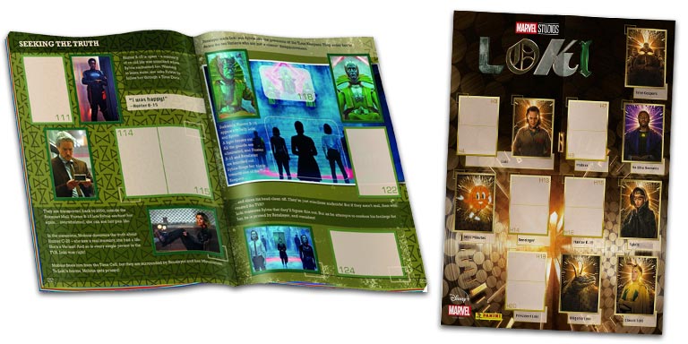 PANINI Loki Sticker & Cards - Album & Poster Preview