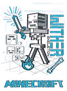 PANINI Minecraft - Time to Mine Trading Cards - Sketch Card