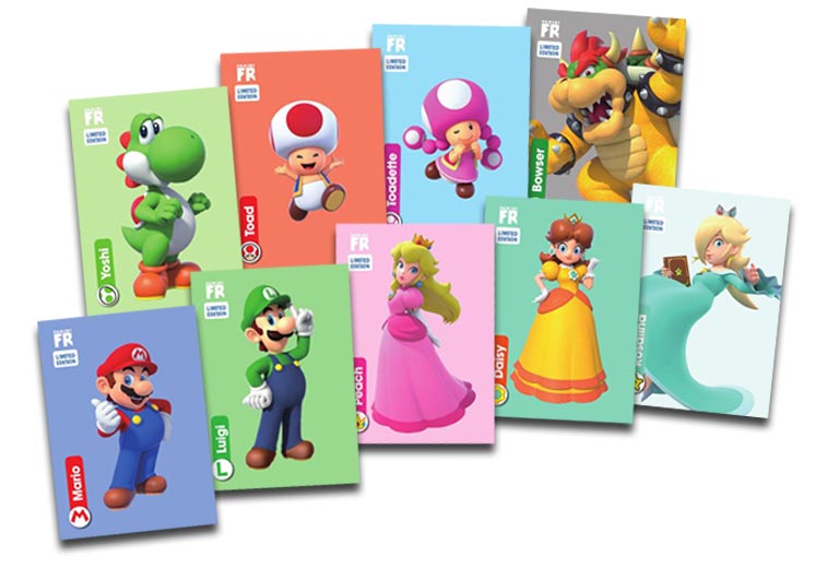 PANINI Super Mario Trading Cards - Limited Edition Cards