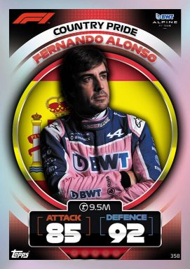 TOPPS F1 Turbo Attax 2022 Trading Card Game - Country Pride Card