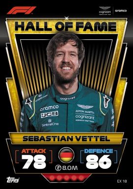 TOPPS F1 Turbo Attax 2022 Trading Card Game - Hall of Fame Card