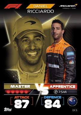 TOPPS F1 Turbo Attax 2022 Trading Card Game - Master vs Apprentice Card