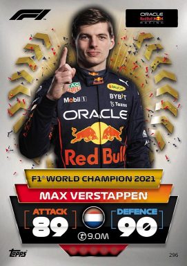TOPPS F1 Turbo Attax 2022 Trading Card Game - Champions 2021 Card