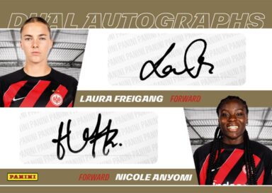 2023-24 PANINI Eintracht Frankfurt Official Team Collection Soccer Cards - Dual Autograph Laura Freigang / Nicole Anyomi