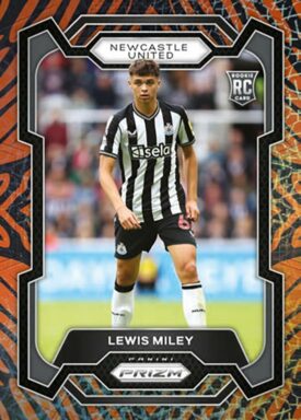 2023-24 PANINI Prizm Premier League Soccer Cards - Base Card Choice Tiger Stripe Parallel Lewis Miley