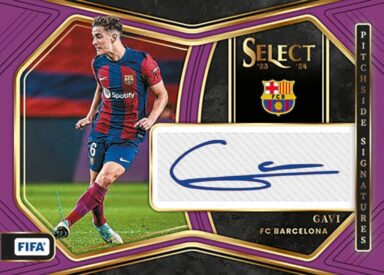 2023-24 PANINI Select FIFA Soccer Cards - Pitchside Signatures Gavi