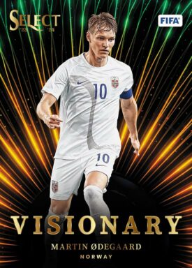 2023-24 PANINI Select FIFA Soccer Cards - Visionary Insert Martin Odegaard