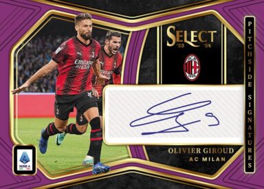 2023-24 PANINI Select Serie A Soccer Cards - Pitchside Autograph Olivier Giroud