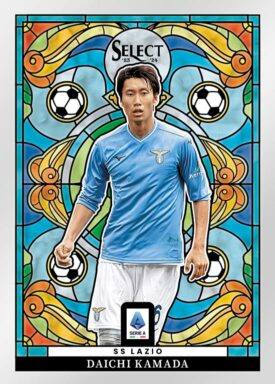 2023-24 PANINI Select Serie A Soccer Cards - Stained Glass Insert Daichi Kamada