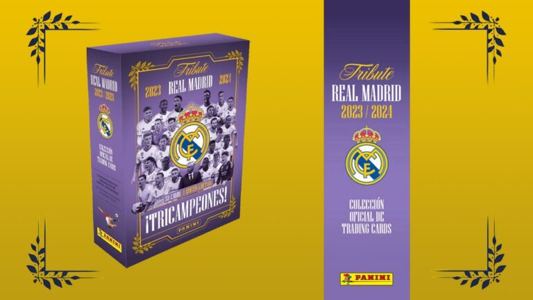 2023-24 PANINI Tribute Real Madrid Tricampeones Soccer Cards - Header