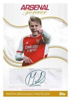 2023-24 TOPPS Arsenal FC Forever Soccer Cards - Men's Autograph Martin Odegaard