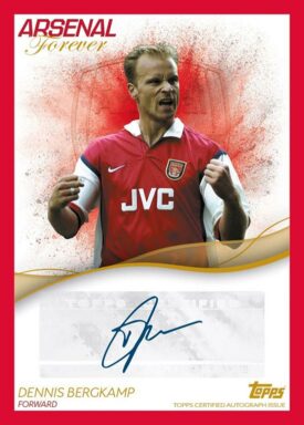 2023-24 TOPPS Arsenal FC Forever Soccer Cards - N5 Pride Autograph Dennis Bergkamp