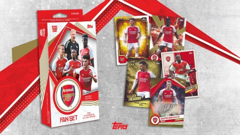 2023-24 TOPPS Arsenal FC Official Fan Set Soccer Cards - Header