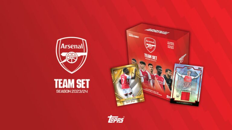 2023-24 TOPPS Arsenal FC OffIcial Team Set Soccer Cards