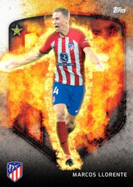 2023-24 TOPPS Atlético de Madrid Official Team Set Soccer Cards - Incendio Card Marcos Llorente