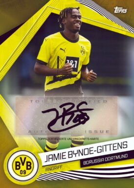 2023-24 TOPPS Borussia Dortmund Official Fan Set Soccer Cards - Base Autograph Jamie Bynoe-Gittens