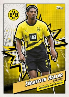 2023-24 TOPPS Borussia Dortmund Official Fan Set Soccer Cards - Heroes Insert Sébastien Haller