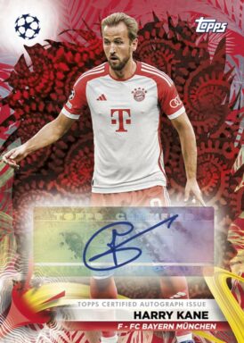 2023-24 TOPPS Carnaval UEFA Club Competitions Soccer Cards - Base Autograph Harry Kane