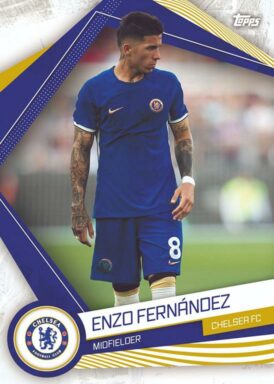 2023-24 TOPPS Chelsea FC Official Fan Set Soccer Cards - Base Card Enzo Fernandez
