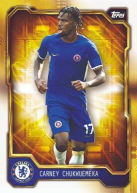 2023-24 TOPPS Chelsea FC Official Fan Set Soccer Cards - Golden Future Insert Carney Chukwuemeka