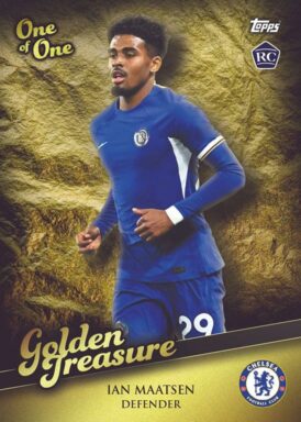 2023-24 TOPPS Chelsea FC Official Fan Set Soccer Cards - Golden Treasure Insert Ian Maatsen