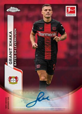 2023-24 TOPPS Chrome Sapphire Edition Bundesliga Soccer Cards - Base Autograph Granit Xhaka