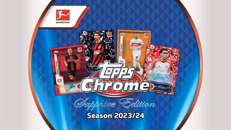 2023-24 TOPPS Chrome Sapphire Edition Bundesliga Soccer Cards - Header