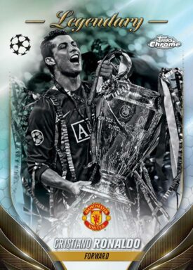 2023-24 TOPPS Chrome UEFA Club Competitions Soccer Cards - Base Card Legendary Variation Cristiano Ronaldo