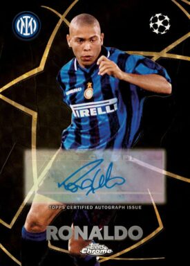 2023-24 TOPPS Chrome UEFA Club Competitions Soccer Cards - Shadow Etch Autograph Ronaldo