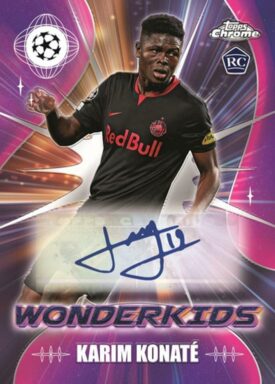 2023-24 TOPPS Chrome UEFA Club Competitions Soccer Cards - Wonderkids Autograph Karim Konate