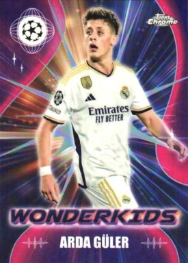 2023-24 TOPPS Chrome UEFA Club Competitions Soccer Cards - Wonderkids Insert Arda Güler