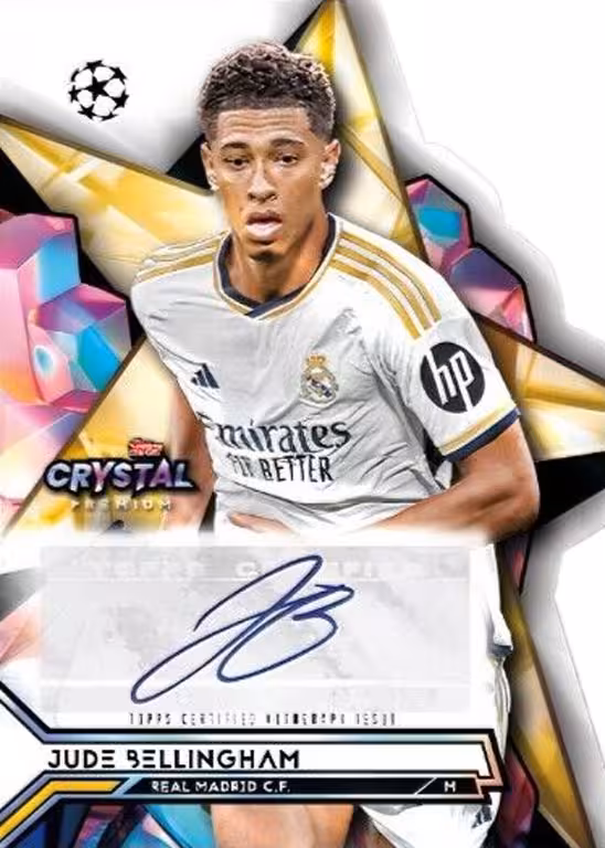2023-24 TOPPS Crystal Premium UEFA Champions League Soccer Cards - 2023 24 topps crystal premium uefa champions league soccer cards crystal gold star die cut autograph bellingham