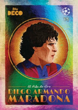 2023-24 TOPPS Deco UEFA Club Competitions Soccer Cards - Artistry Diego Maradona