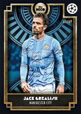 2023-24 TOPPS Deco UEFA Club Competitions Soccer Cards - Base Parallel Jack Grealish