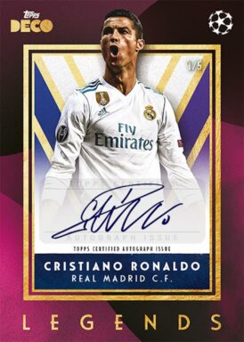 2023-24 TOPPS Deco UEFA Club Competitions Soccer Cards - Legends Autograph Cristiano Ronaldo
