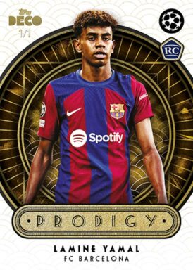 2023-24 TOPPS Deco UEFA Club Competitions Soccer Cards - Prodigy Insert Lamine Yamal