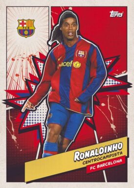 2023-24 TOPPS FC Barcelona Official Fan Set Soccer Cards - Heroes Insert Ronaldinho