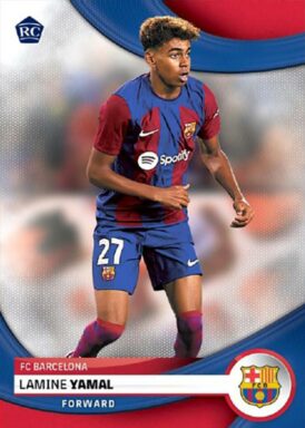 2023-24 TOPPS FC Barcelona Official Team Set Soccer Cards - Base Card Lamine Yamal