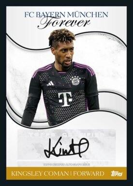 2023-24 TOPPS FC Bayern München Forever Soccer Cards - Champion's Mentality - Men Autograph Kingsley Coman