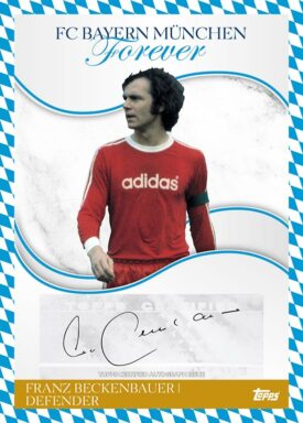 2023-24 TOPPS FC Bayern München Forever Soccer Cards - Legend Autograph Franz Beckenbauer