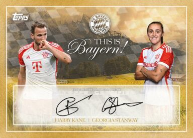 2023-24 TOPPS FC Bayern München Forever Soccer Cards - This is Bayern Dual Autograph Harry Kane / Georgia Stanway