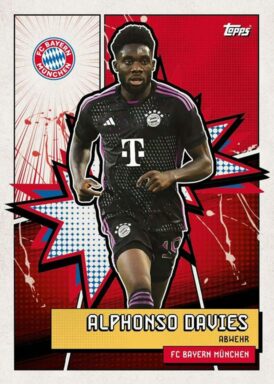 2023-24 TOPPS FC Bayern München Official Fan Set Soccer Cards - Heroes Insert Alphonso Davies