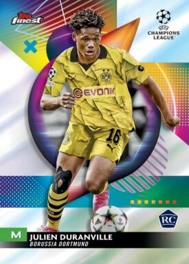 2023-24 TOPPS Finest UEFA Club Competitions Soccer Cards - Base Card Julien Duranville