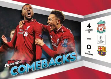 2023-24 TOPPS Finest UEFA Club Competitions Soccer Cards - Comebacks Insert Liverpool