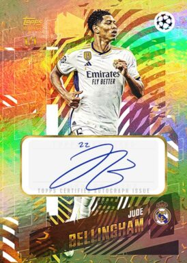 2023-24 TOPPS Gold UEFA Club Competitions Soccer Cards - Elite Autograph Jude Bellingham
