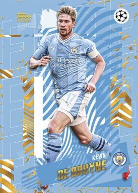 2023-24 TOPPS Gold UEFA Club Competitions Soccer Cards - Elite Insert Kevin de Bruyne